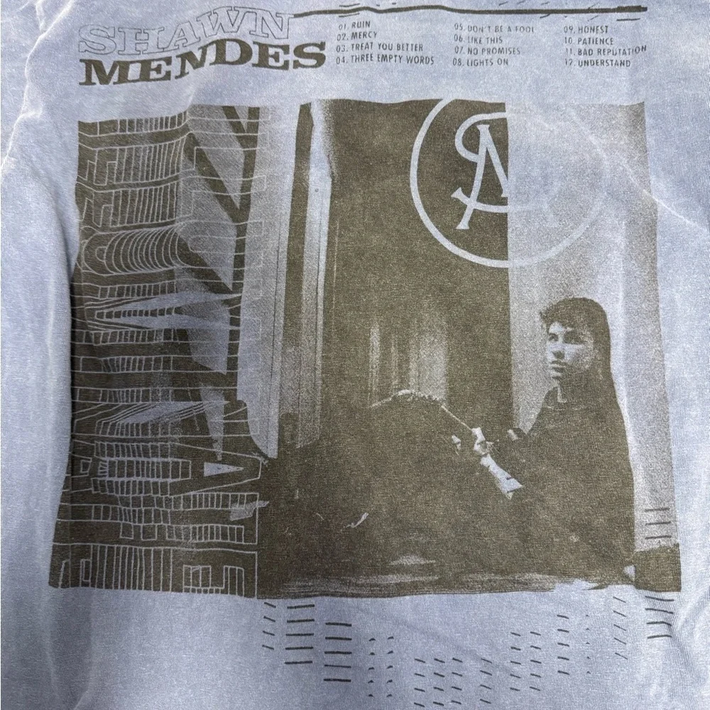 Shawn Mendes Illuminate Long Sleeve Shirt Comfort Colors Album Tracklist Tee